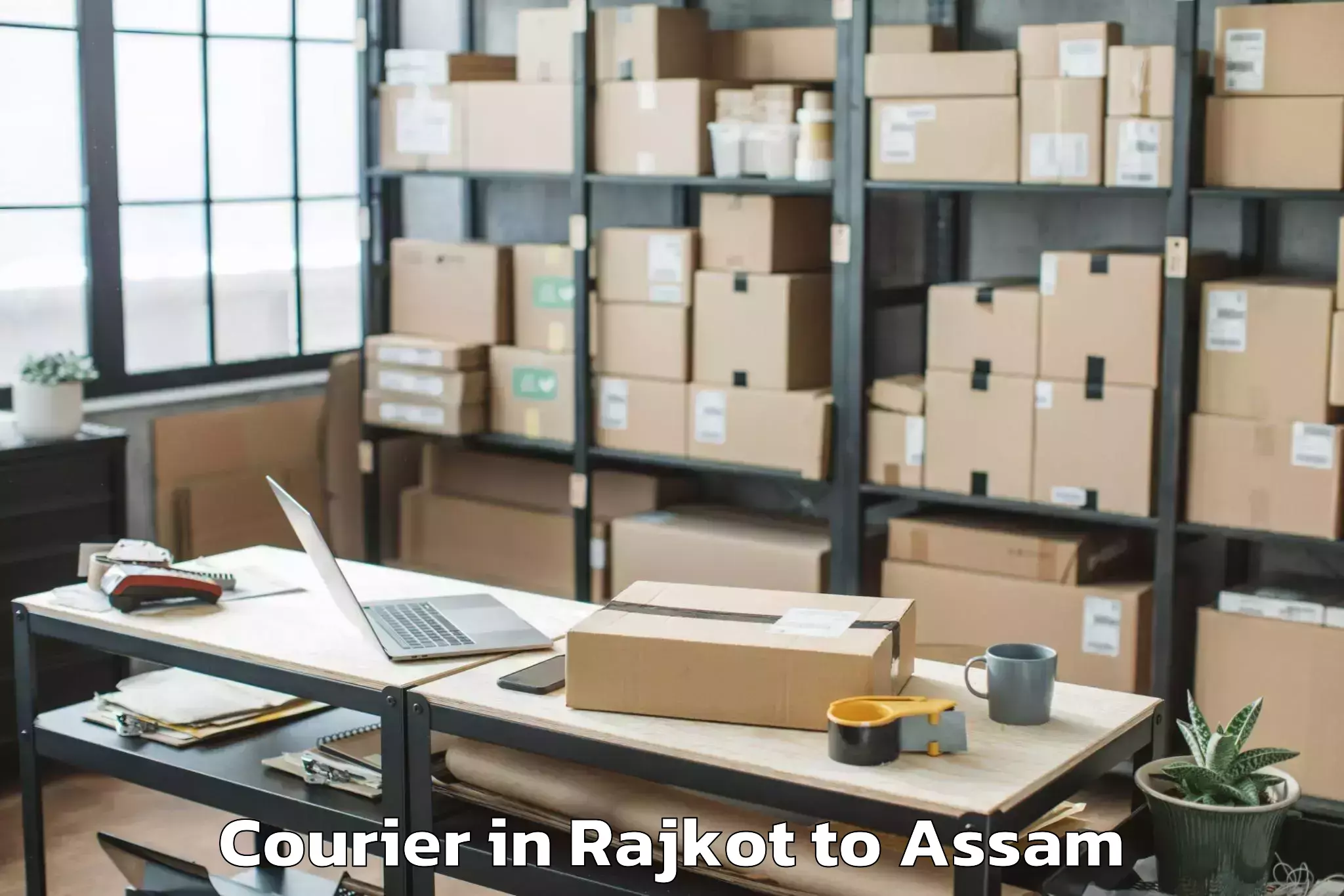 Book Rajkot to Dibrugarh University Courier Online